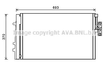 AVA QUALITY COOLING Kondensators, Gaisa kond. sistēma BWA5479D